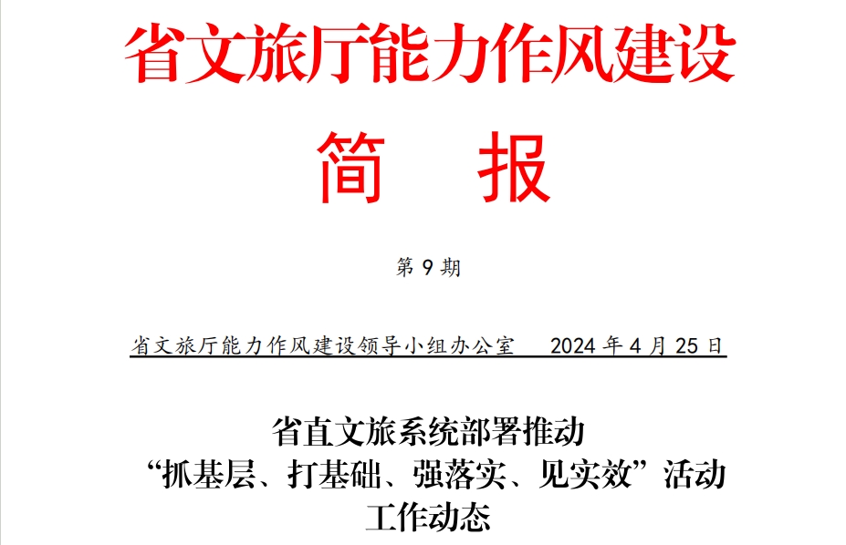 省直文旅系统部署推动“抓基层、打基础、强落实、见实效”活动工作动态——黑龙江艺术职业学院、省京剧院、省博物馆